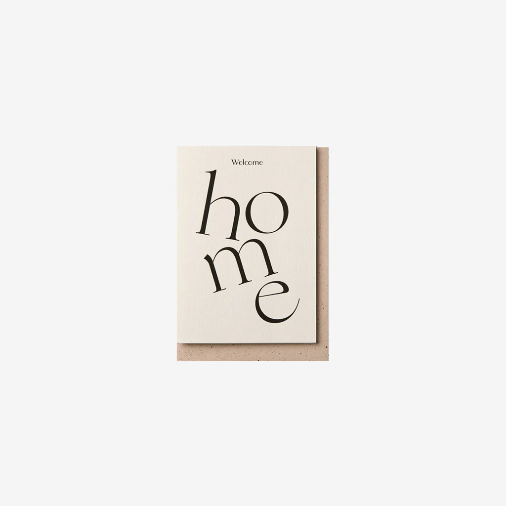 Kinshipped Card Serif Welcome Home