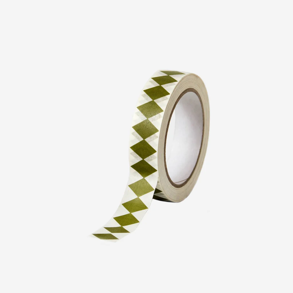 Kinshipped Paper Tape Harlequin Moss Green - Image 2