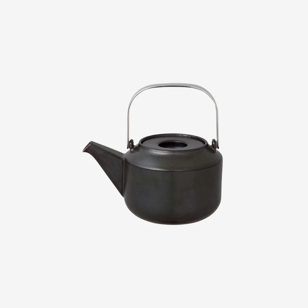 Kinto Leaves To Tea Teapot Black 600ml