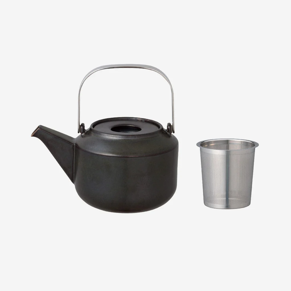 Kinto Leaves To Tea Teapot Black 600ml - Image 3