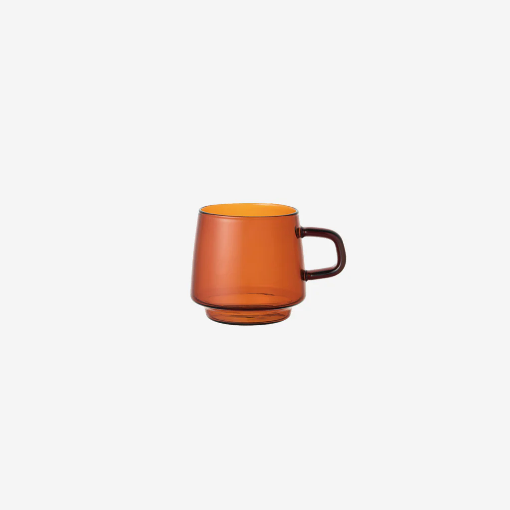 Kinto Sepia Amber Glass Mug 340ml