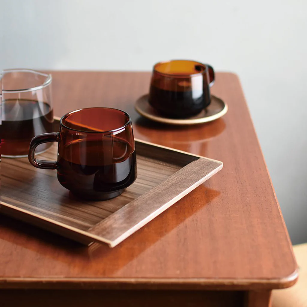 Kinto Sepia Amber Glass Mug 340ml - Image 2