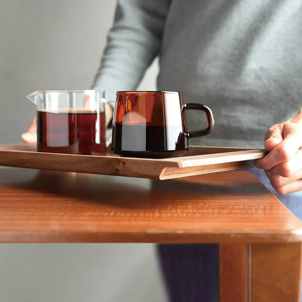 Kinto Sepia Amber Glass Mug 340ml - Image 4
