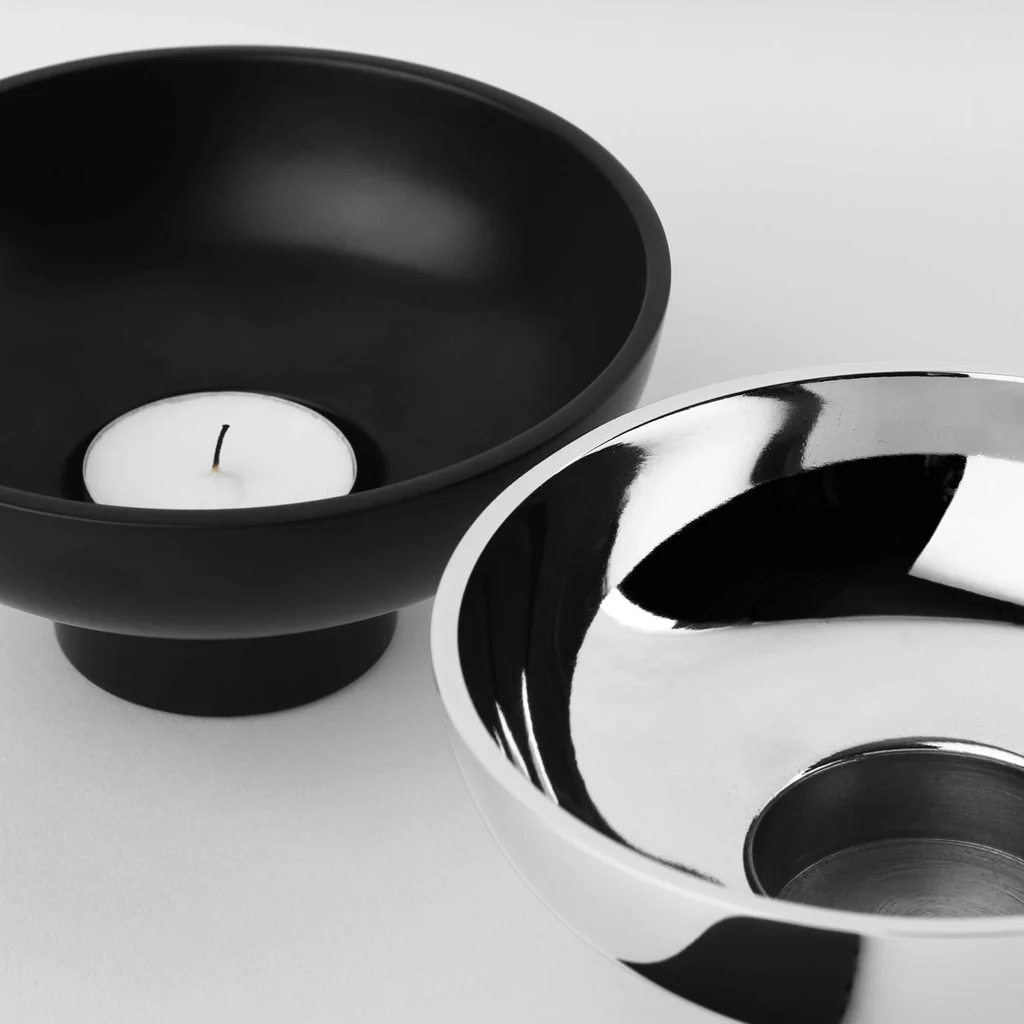 Kristina Dam Alumina Tealight Candleholder Black - Image 2