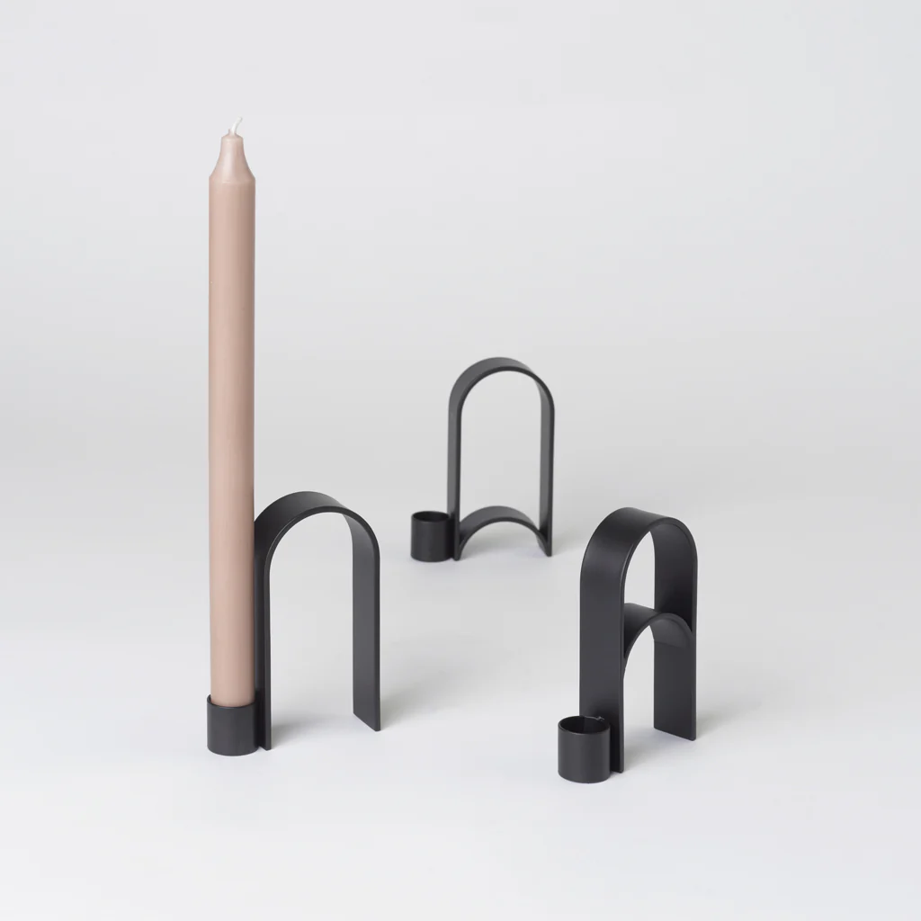 Kristina Dam Arch Candle Holder Vol 3 Black - Image 3