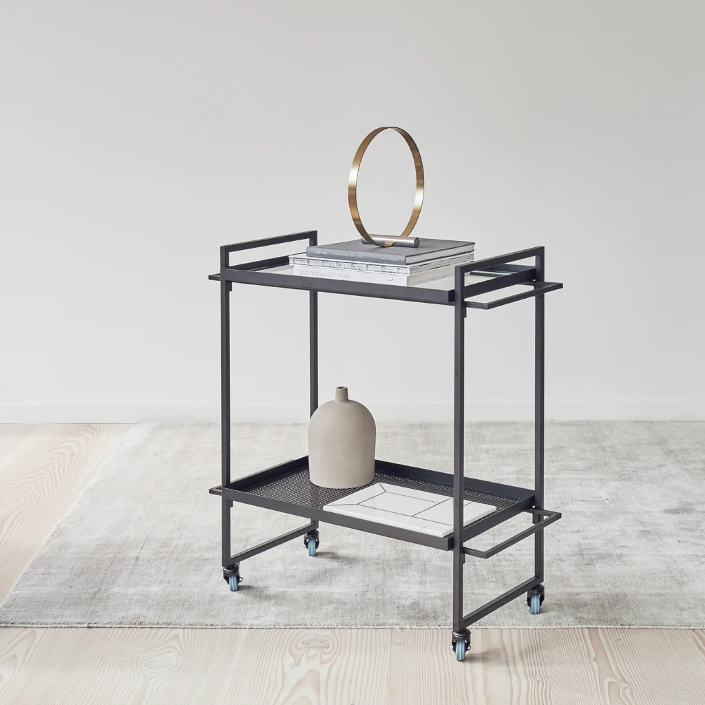 Kristina Dam Bauhaus Bar Trolley Black - Image 3