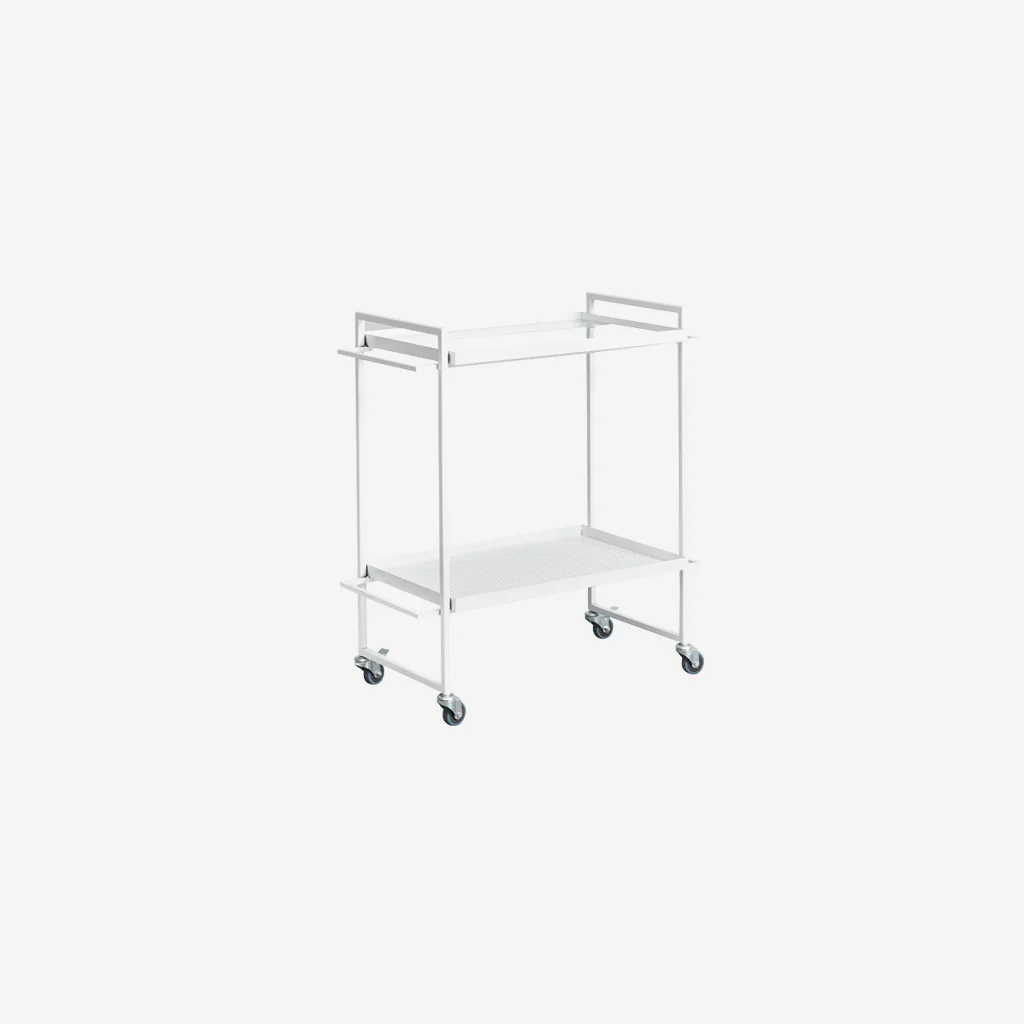 Kristina Dam Bauhaus Bar Trolley White