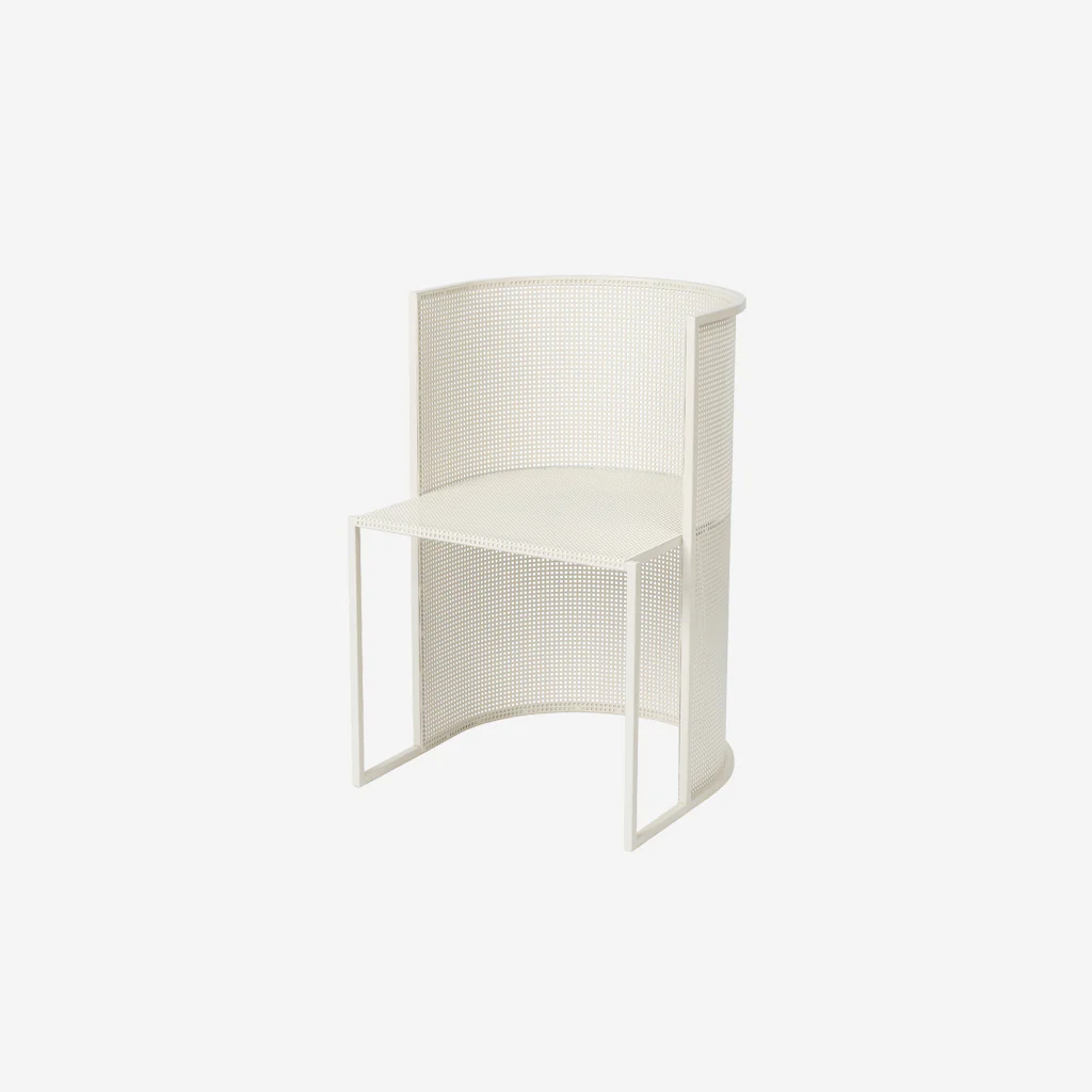 Kristina Dam Bauhaus Dining Chair Beige White