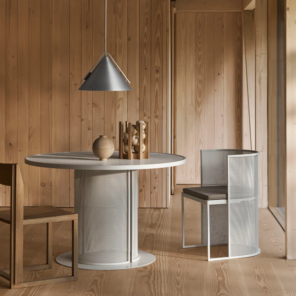 Kristina Dam Bauhaus Dining Chair Beige White - Image 2