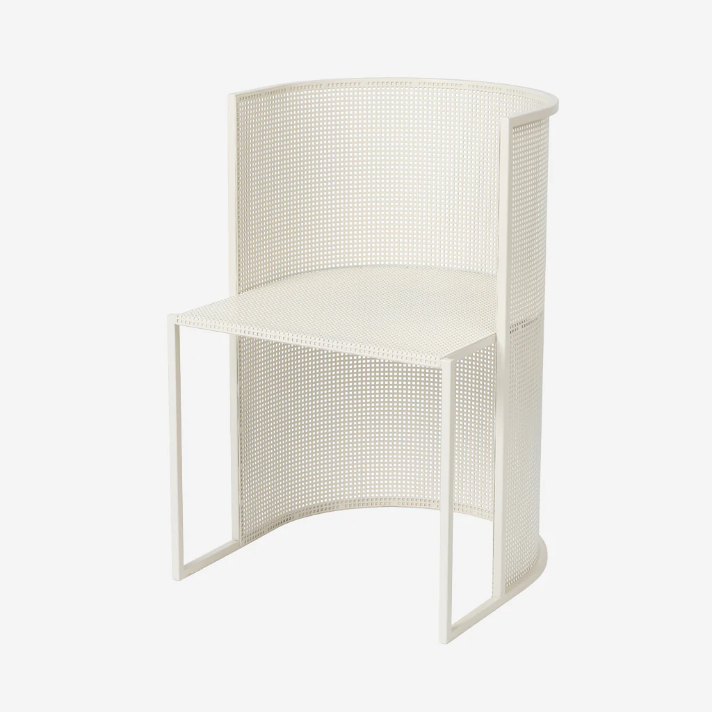 Kristina Dam Bauhaus Dining Chair Beige White - Image 3