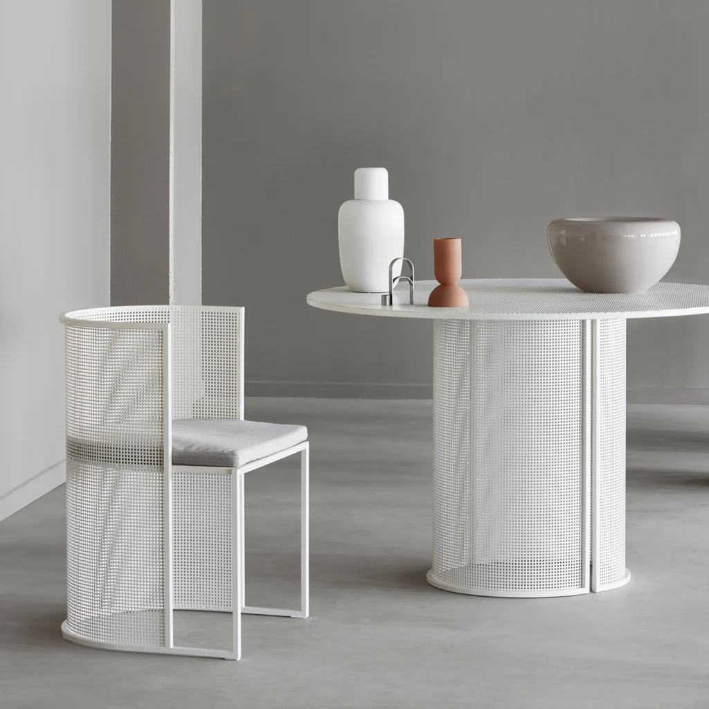 Kristina Dam Bauhaus Dining Chair Beige White - Image 5