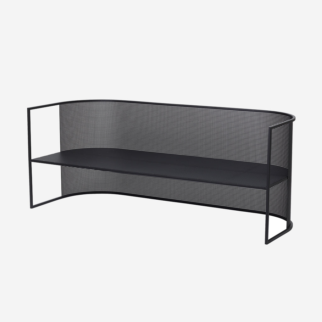 Kristina Dam Bauhaus Lounge Bench Black - Image 3