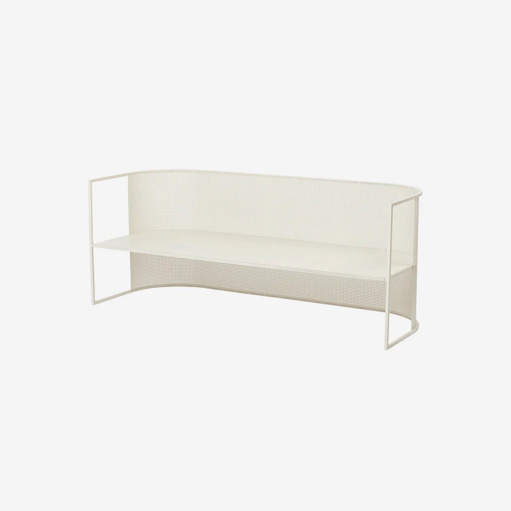 Kristina Dam Bauhaus Lounge Bench Off White