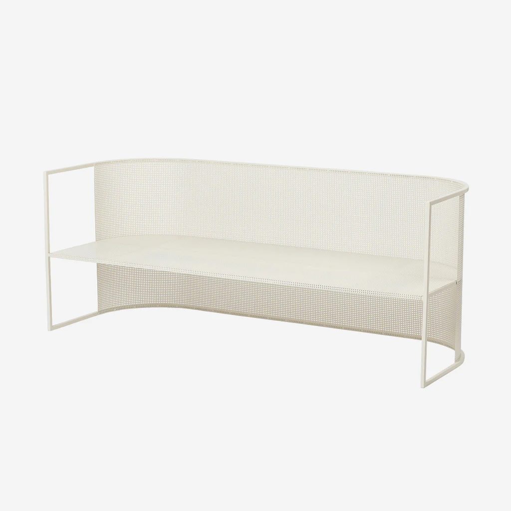 Kristina Dam Bauhaus Lounge Bench Off White - Image 2
