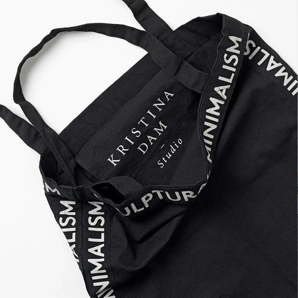 Kristina Dam Canvas Tote Bag Black - Image 3