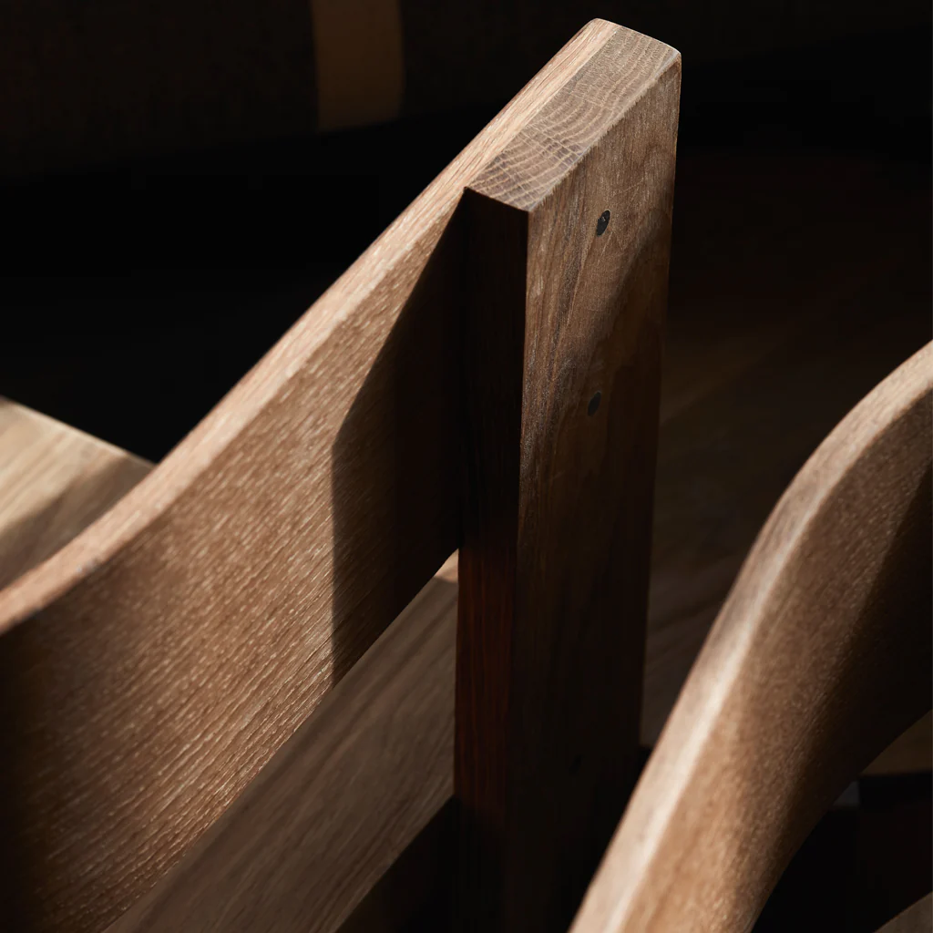 Kristina Dam Collector Dining Chair Oak Leather - Image 4