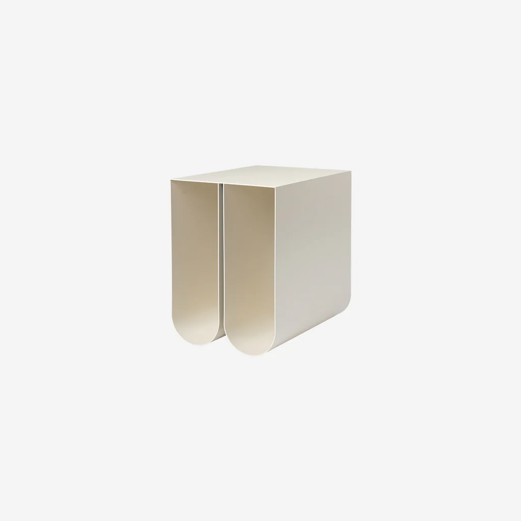 Kristina Dam Curved Side Table Off White
