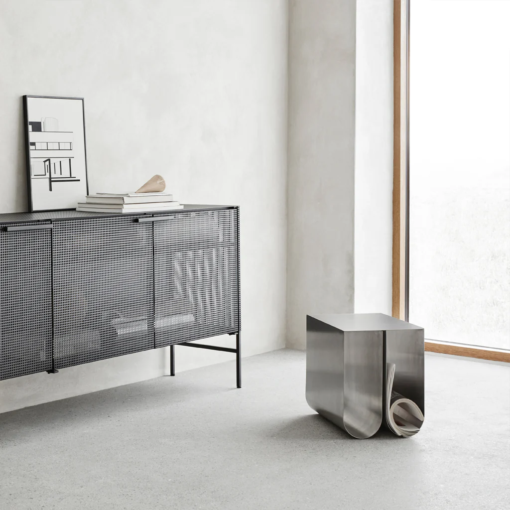 Kristina Dam Curved Side Table Stainless Steel - Image 5
