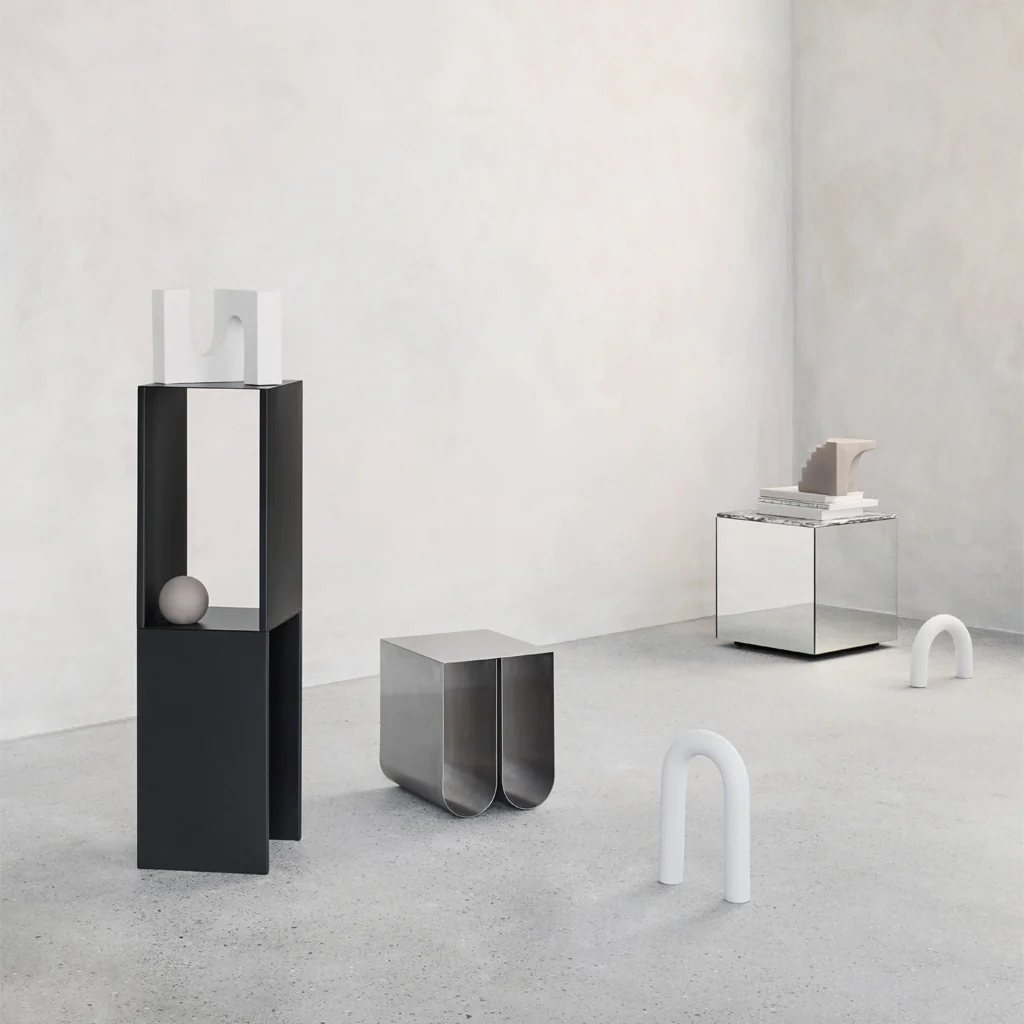 Kristina Dam Curved Side Table Stainless Steel - Image 7