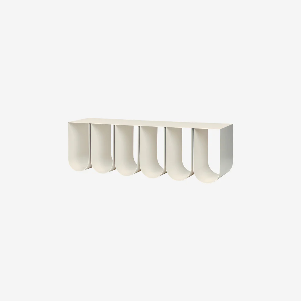 Kristina Dam Curved Wall Shelf Off White