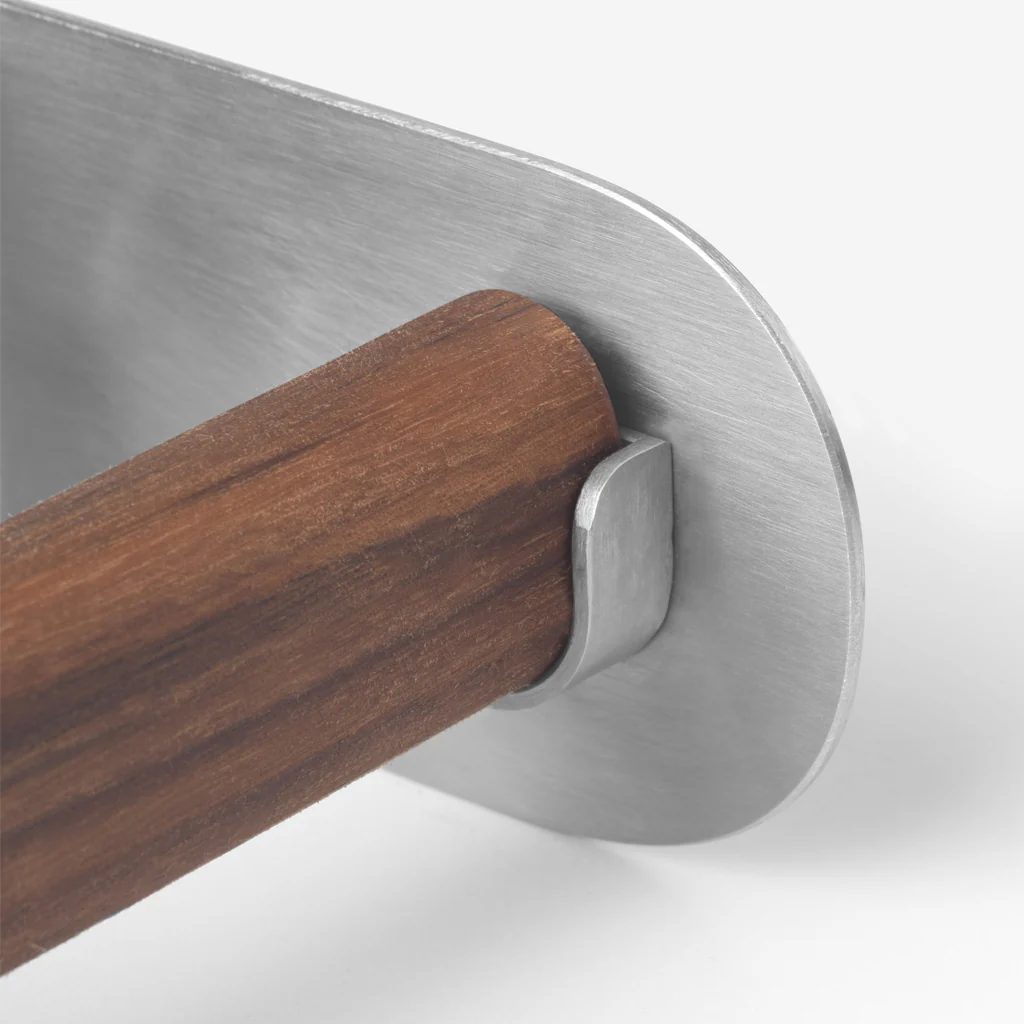 Kristina Dam Dowel Toilet Roll Holder Walnut - Image 3