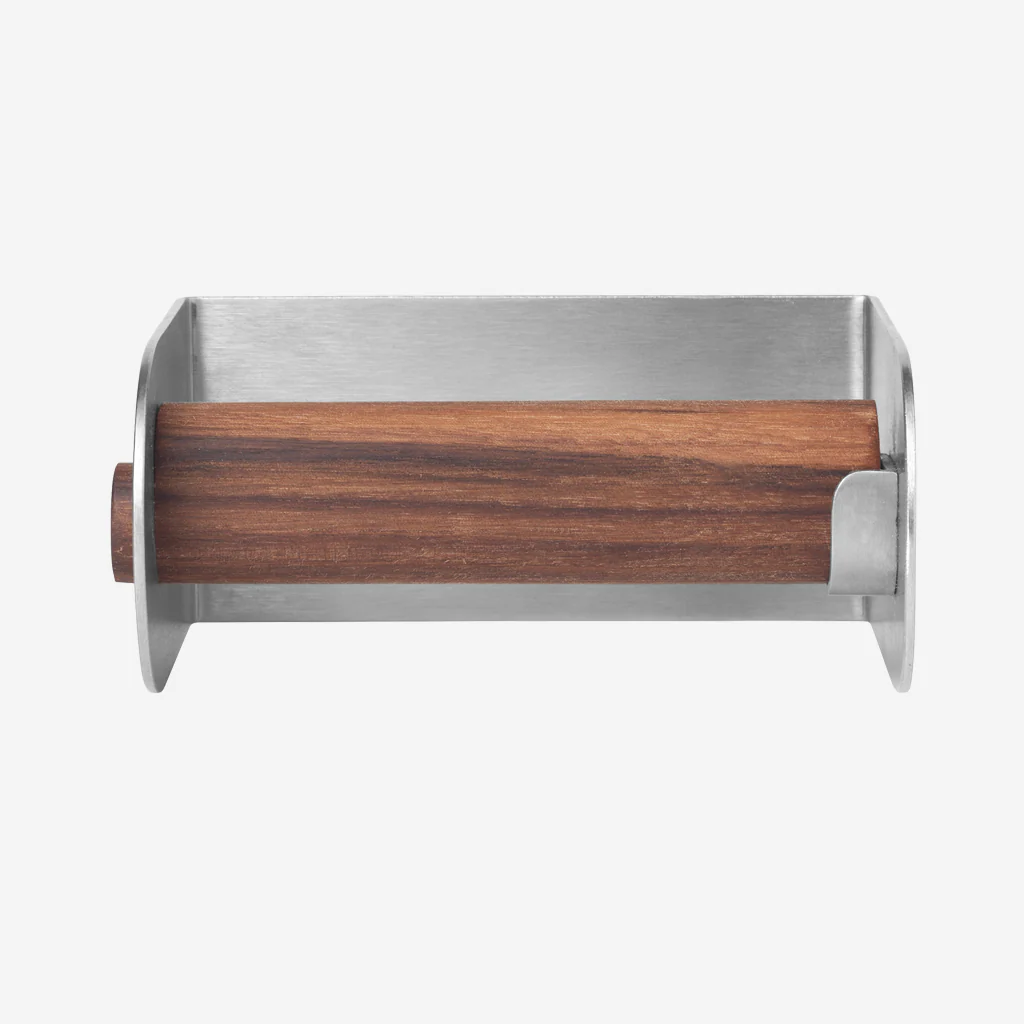 Kristina Dam Dowel Toilet Roll Holder Walnut - Image 4