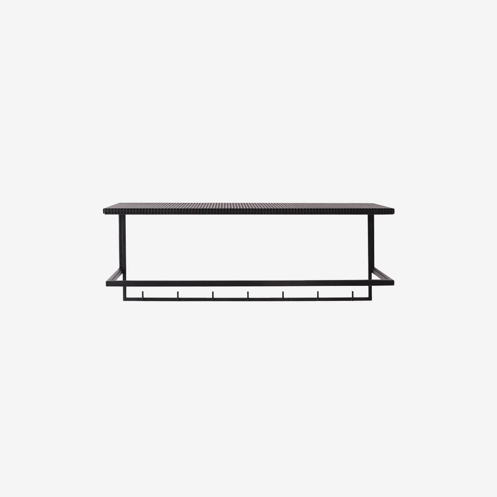 Kristina Dam Grid Coat Hanger Rack Black