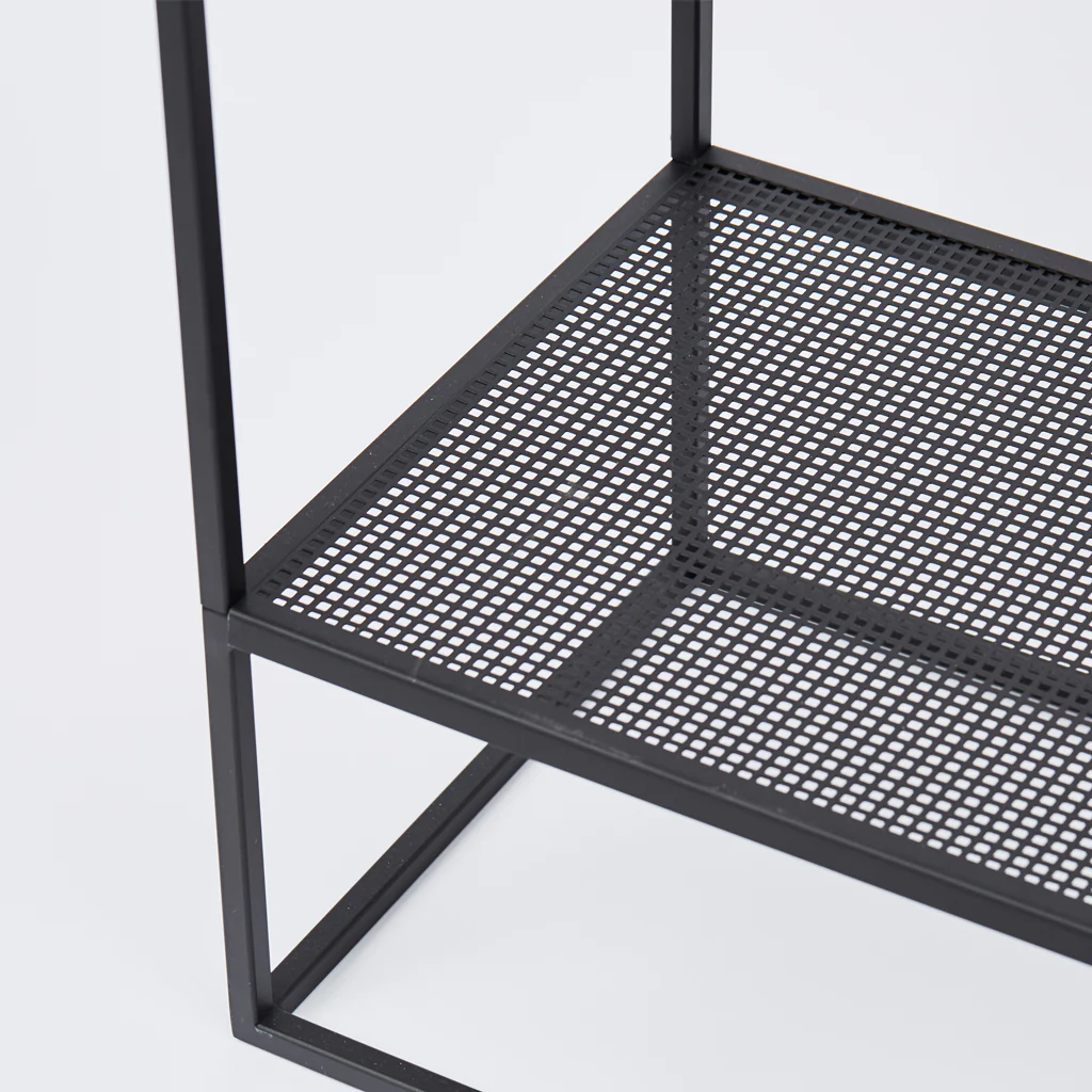 Kristina Dam Grid Coat Hanger Rack Black - Image 4