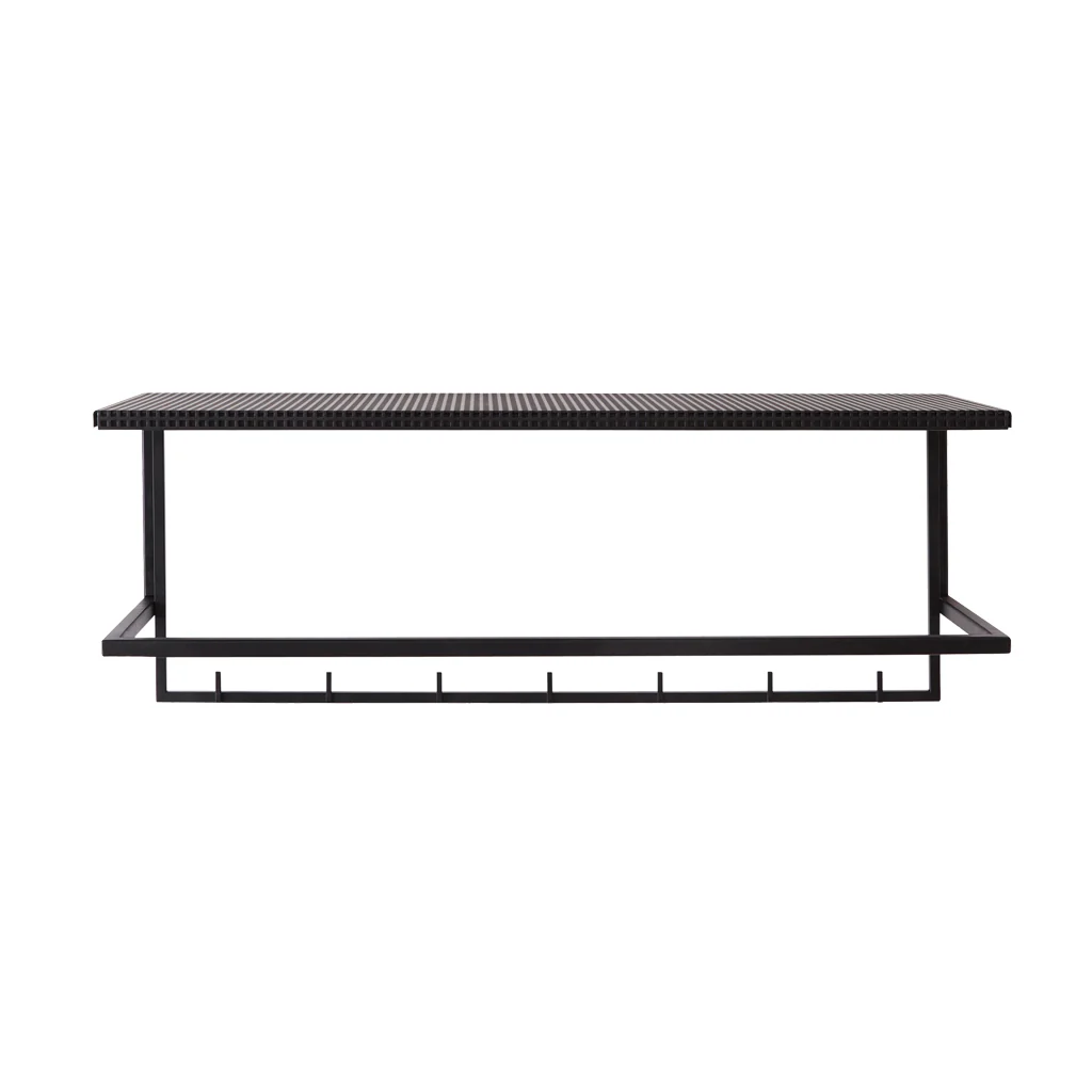 Kristina Dam Grid Coat Hanger Rack Black - Image 6