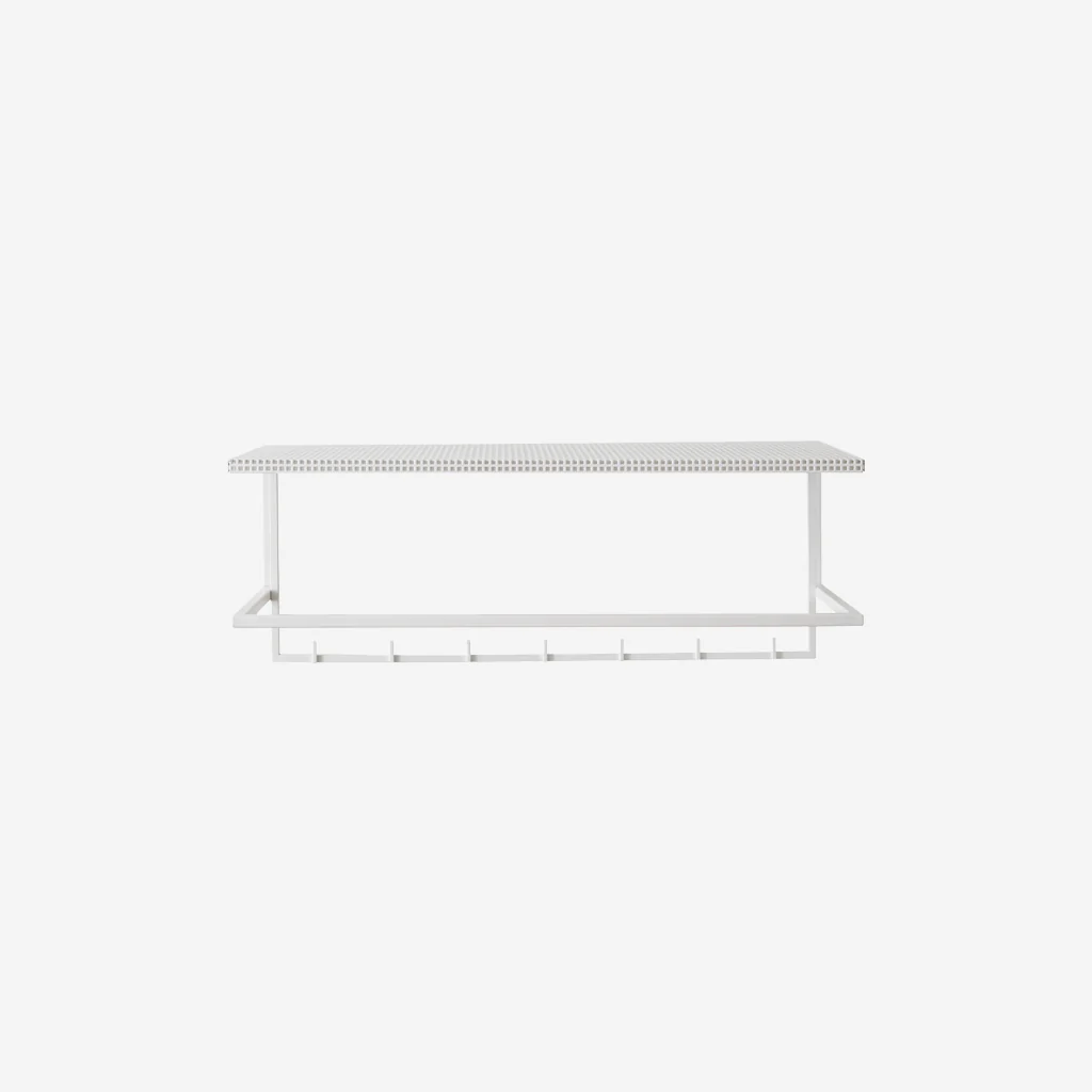 Kristina Dam Grid Coat Hanger Rack White