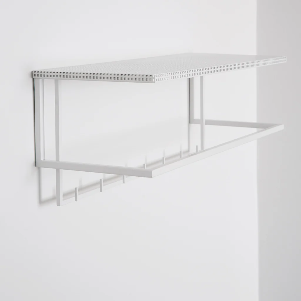 Kristina Dam Grid Coat Hanger Rack White - Image 4