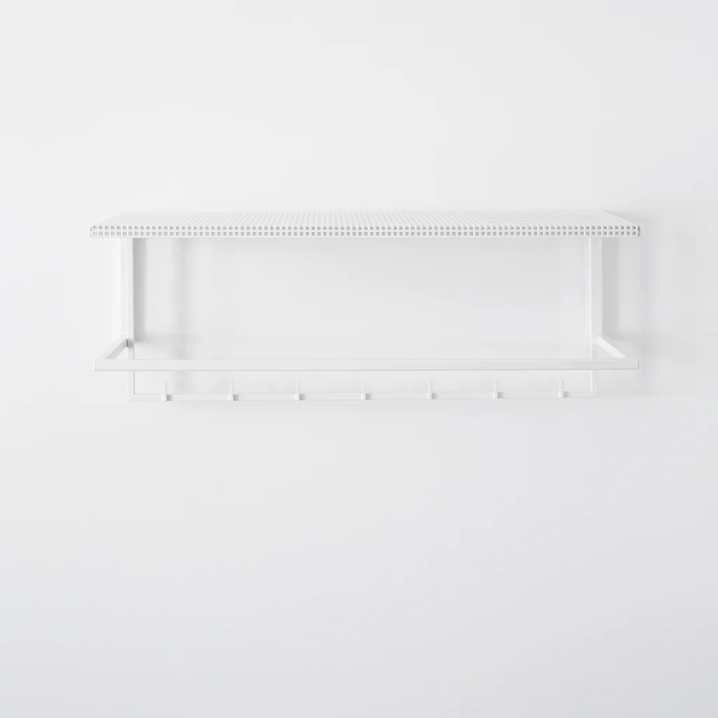 Kristina Dam Grid Coat Hanger Rack White - Image 5