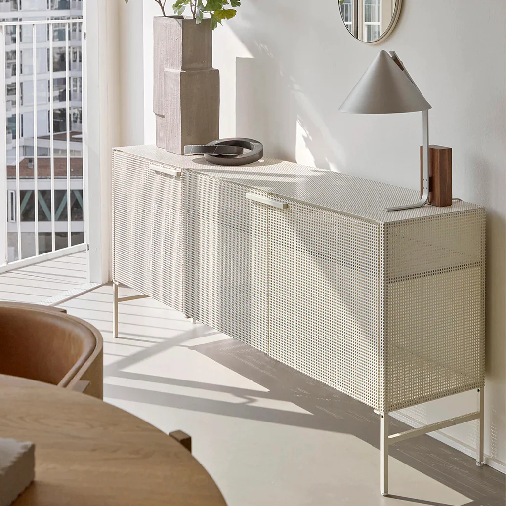 Kristina Dam Grid Sideboard Cabinet Off White - Image 6