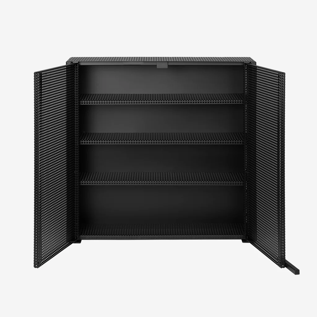Kristina Dam Grid Wall Cabinet Black - Image 2