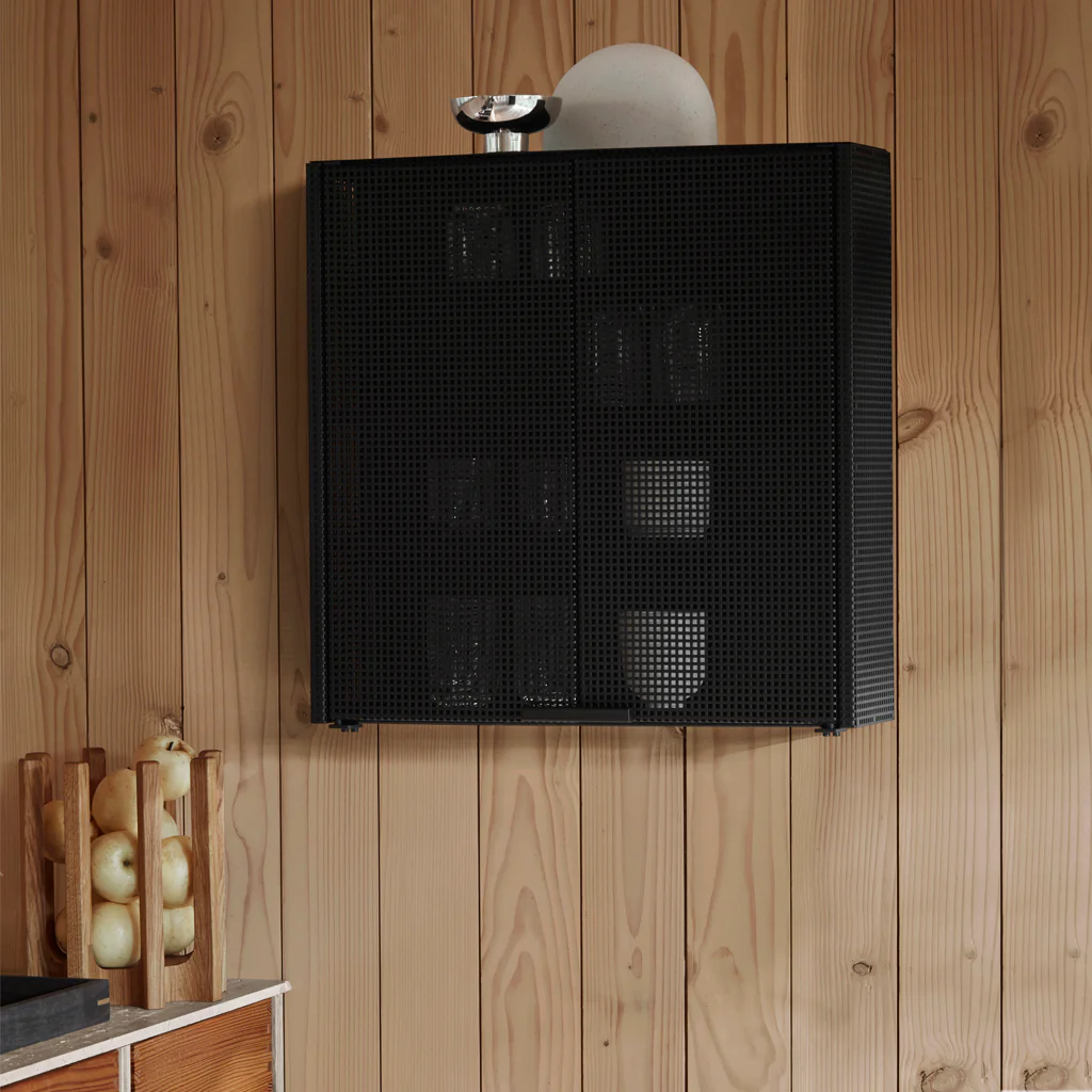 Kristina Dam Grid Wall Cabinet Black - Image 5