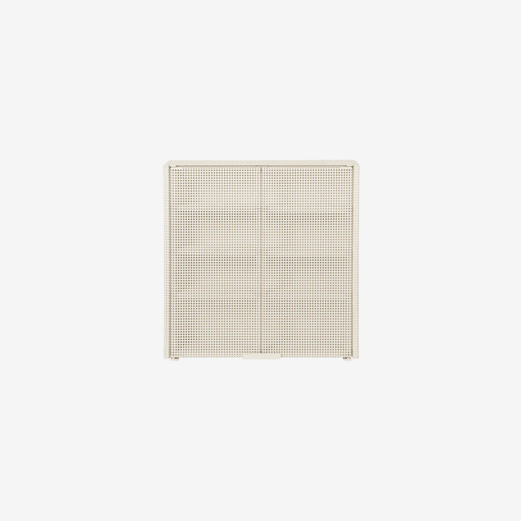 Kristina Dam Grid Wall Cabinet Off White