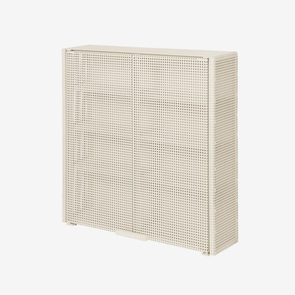 Kristina Dam Grid Wall Cabinet Off White - Image 3