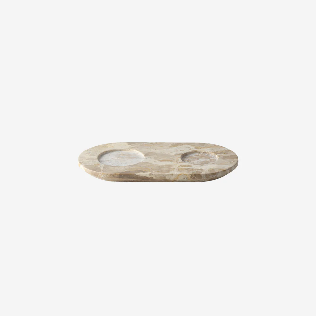 Kristina Dam Marble Bottle Tray Desert Storm