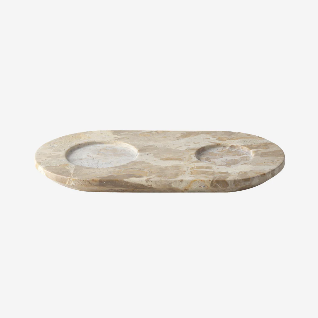 Kristina Dam Marble Bottle Tray Desert Storm - Image 6