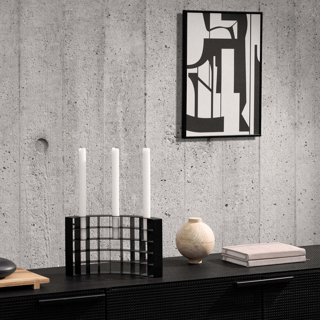 Kristina Dam Mesh Candle Holder Black - Image 2