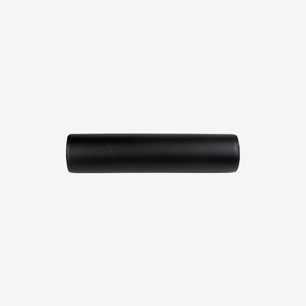 Kristina Dam Minimal Bolster Cushion Black Leather