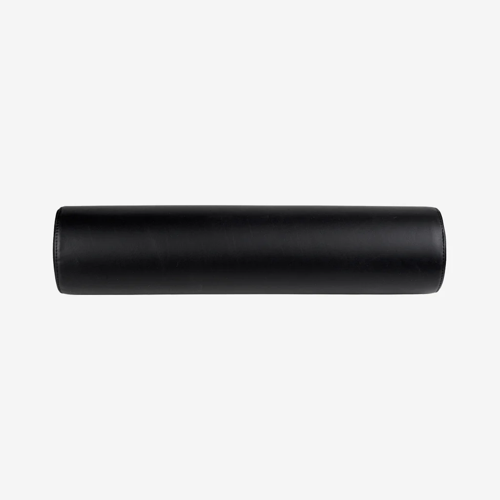 Kristina Dam Minimal Bolster Cushion Black Leather - Image 3