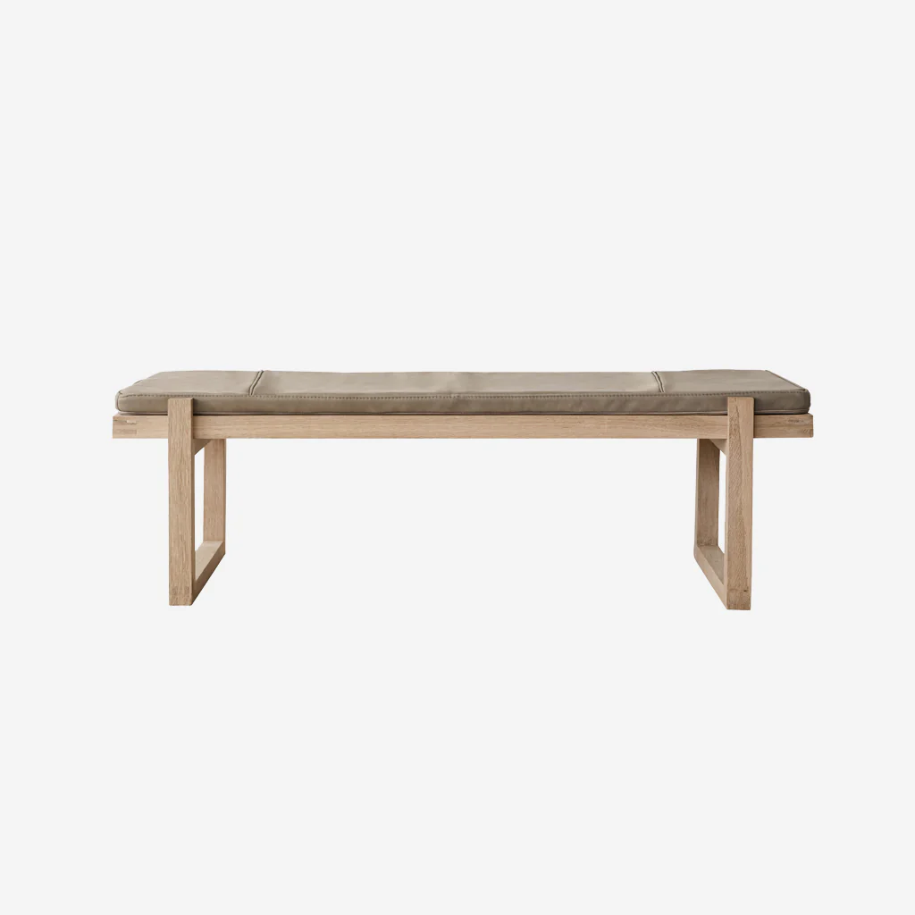 Kristina Dam Minimal Leather Daybed Oak