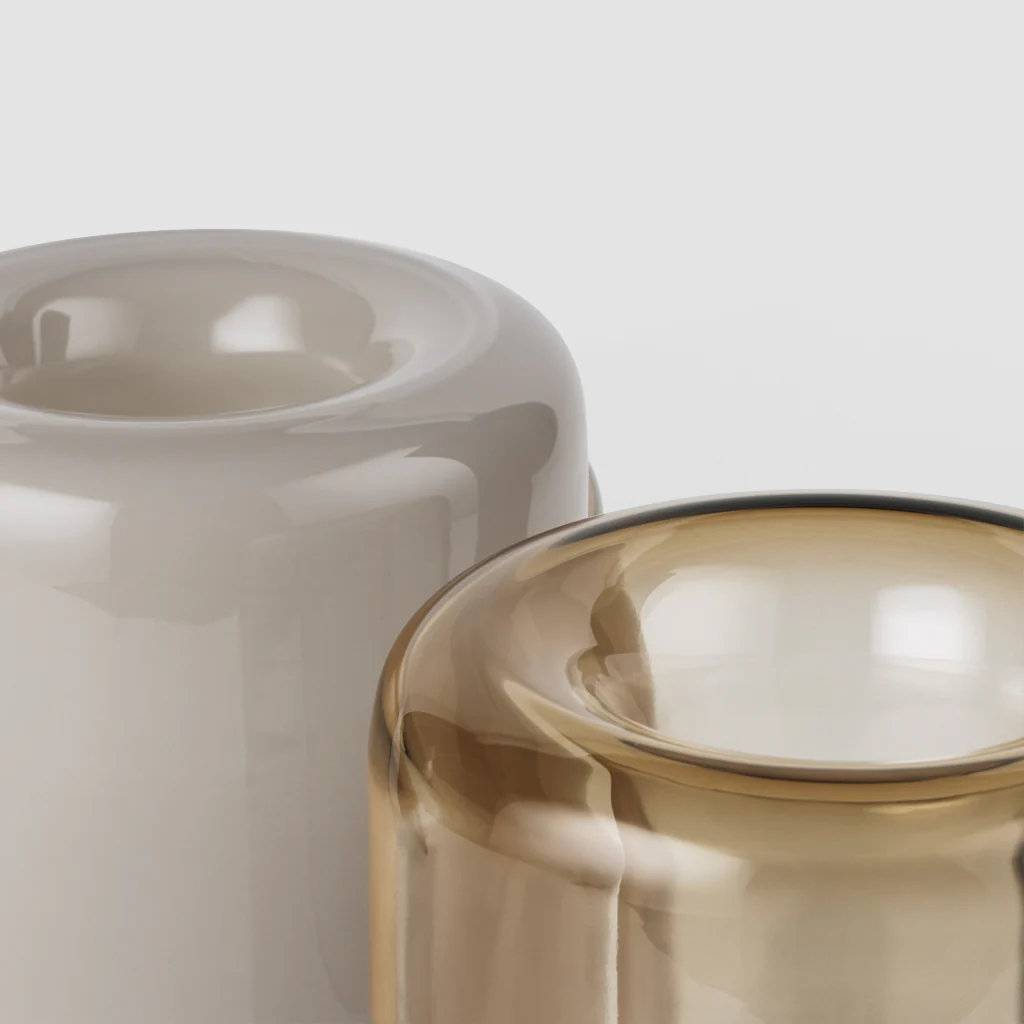 Kristina Dam Opal Vase Small Topaz Brown - Image 4