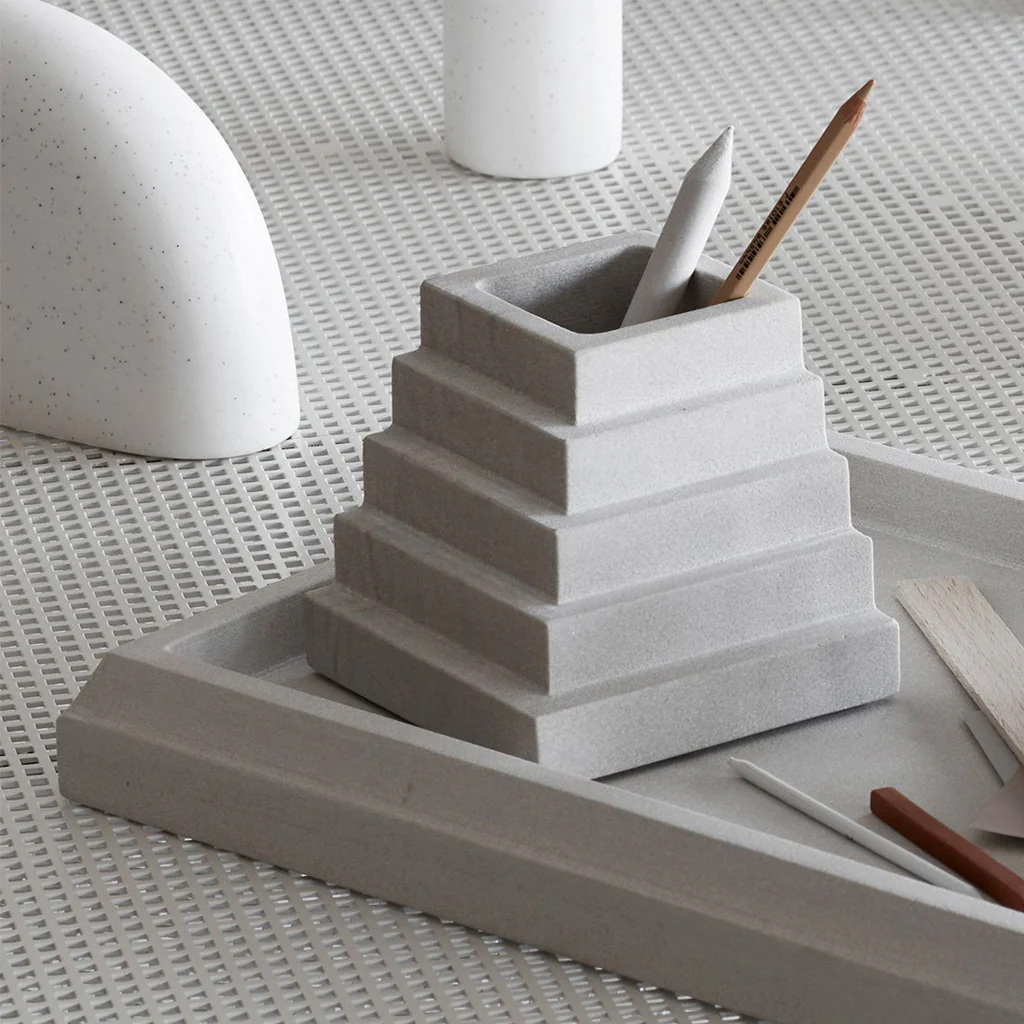 Kristina Dam Sandstone Desk Organiser Small - Image 6