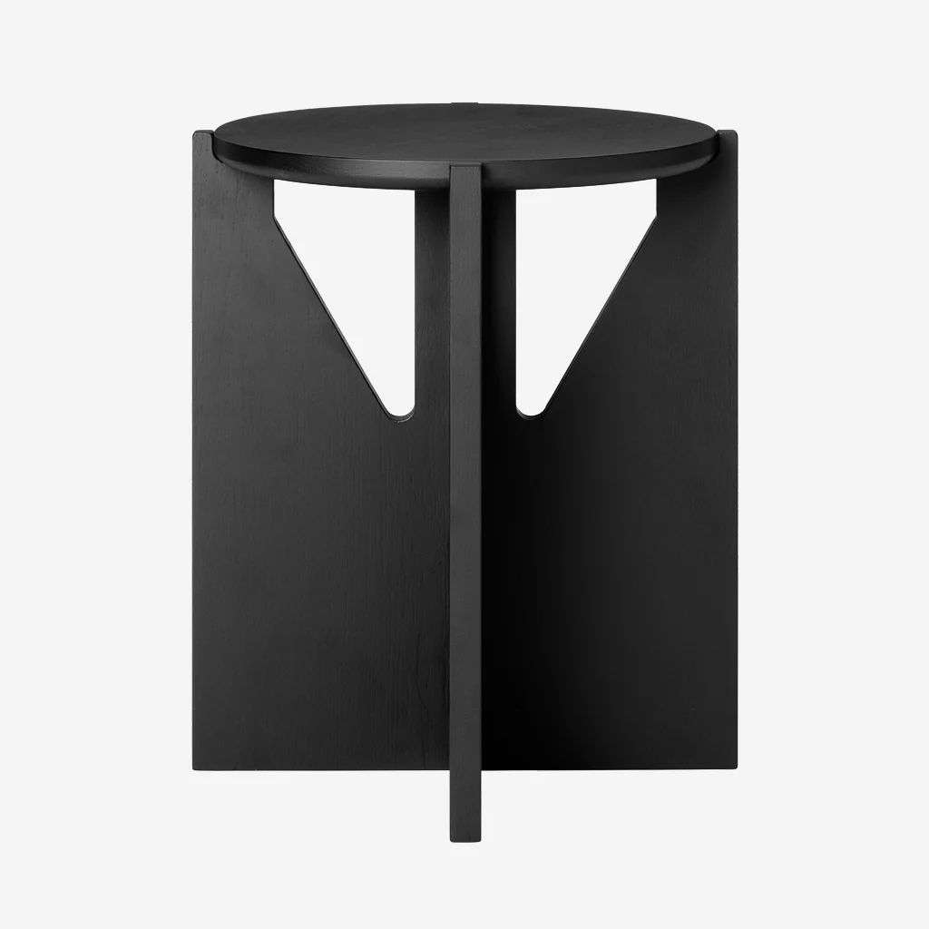 Kristina Dam Wooden Stool Black - Image 3