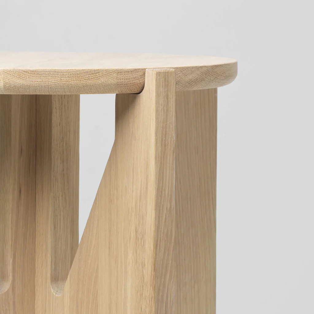 Kristina Dam Wooden Stool Natural Oak - Image 5