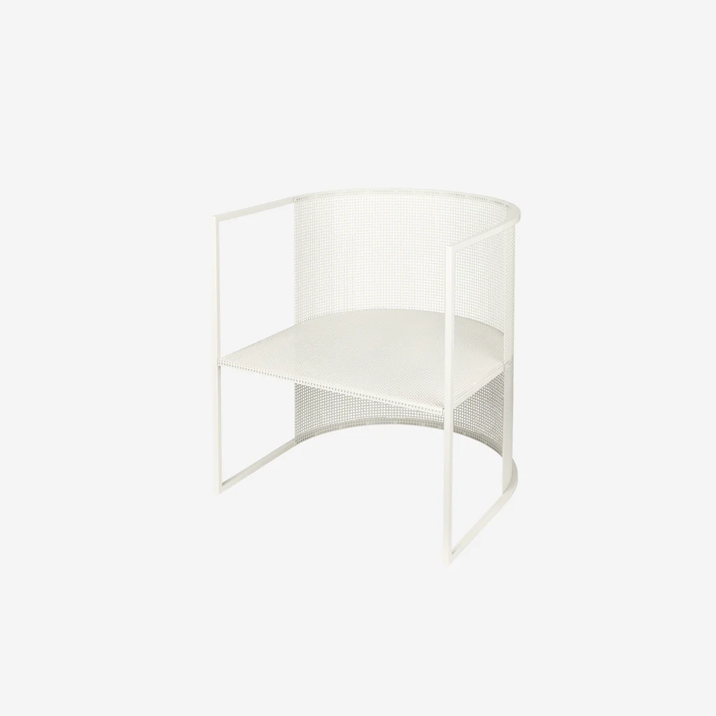 Kristina Dam Bauhaus Lounge Chair Off White