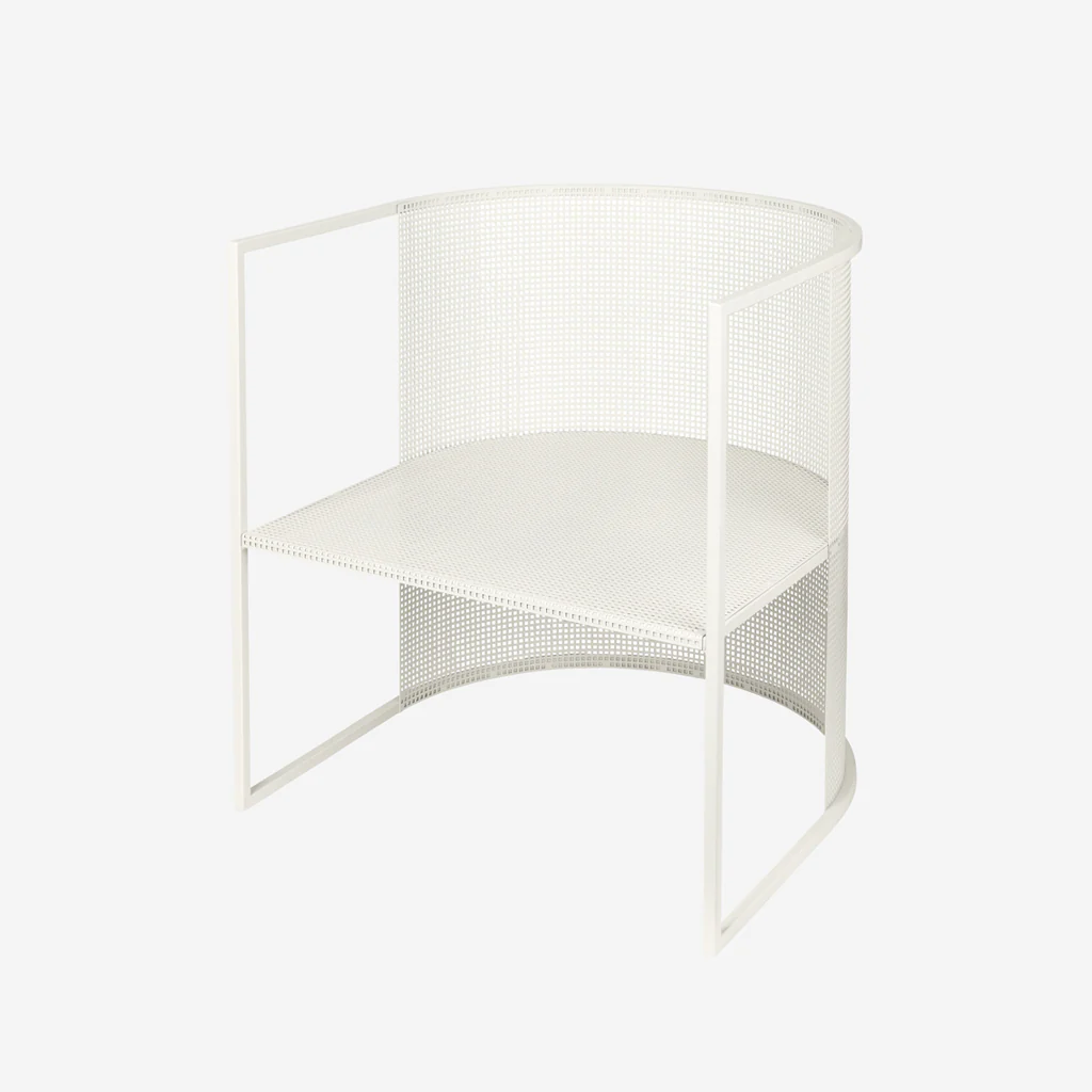Kristina Dam Bauhaus Lounge Chair Off White - Image 3