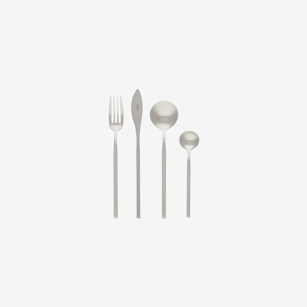KROF Cutlery Set 24 Piece Brushed Silver